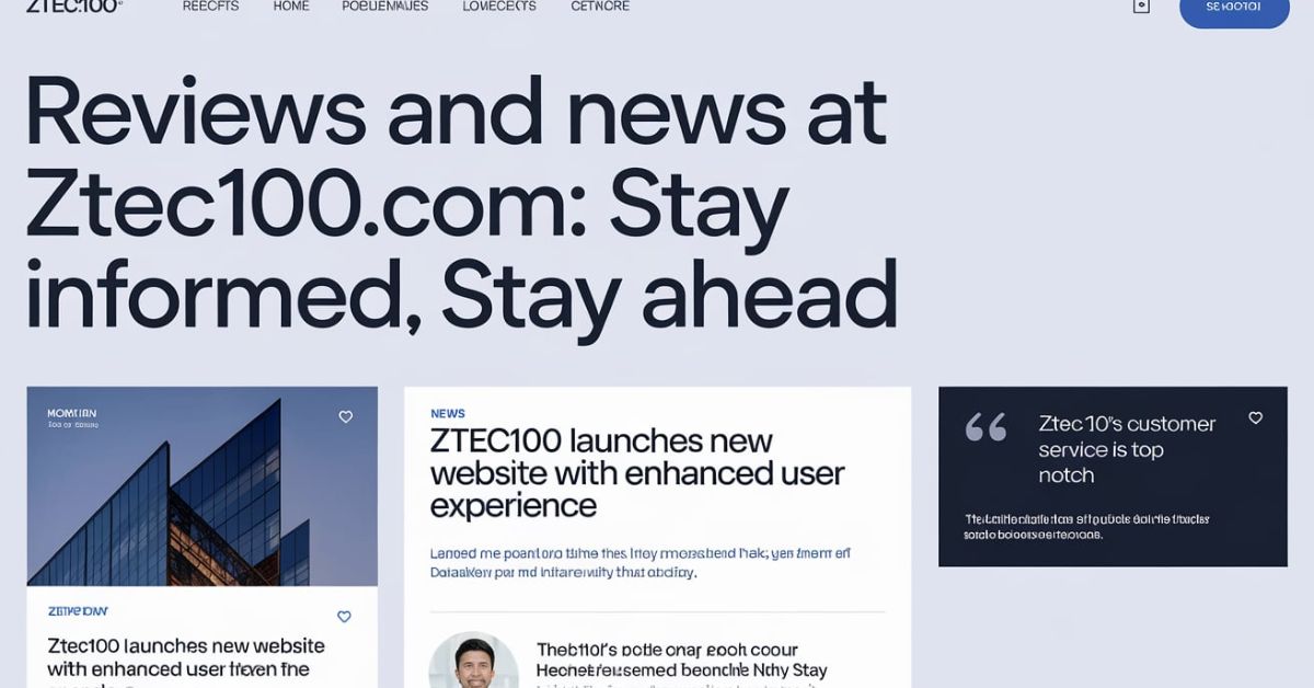 Reviews and News at Ztec100.com: Stay Informed, Stay Ahead